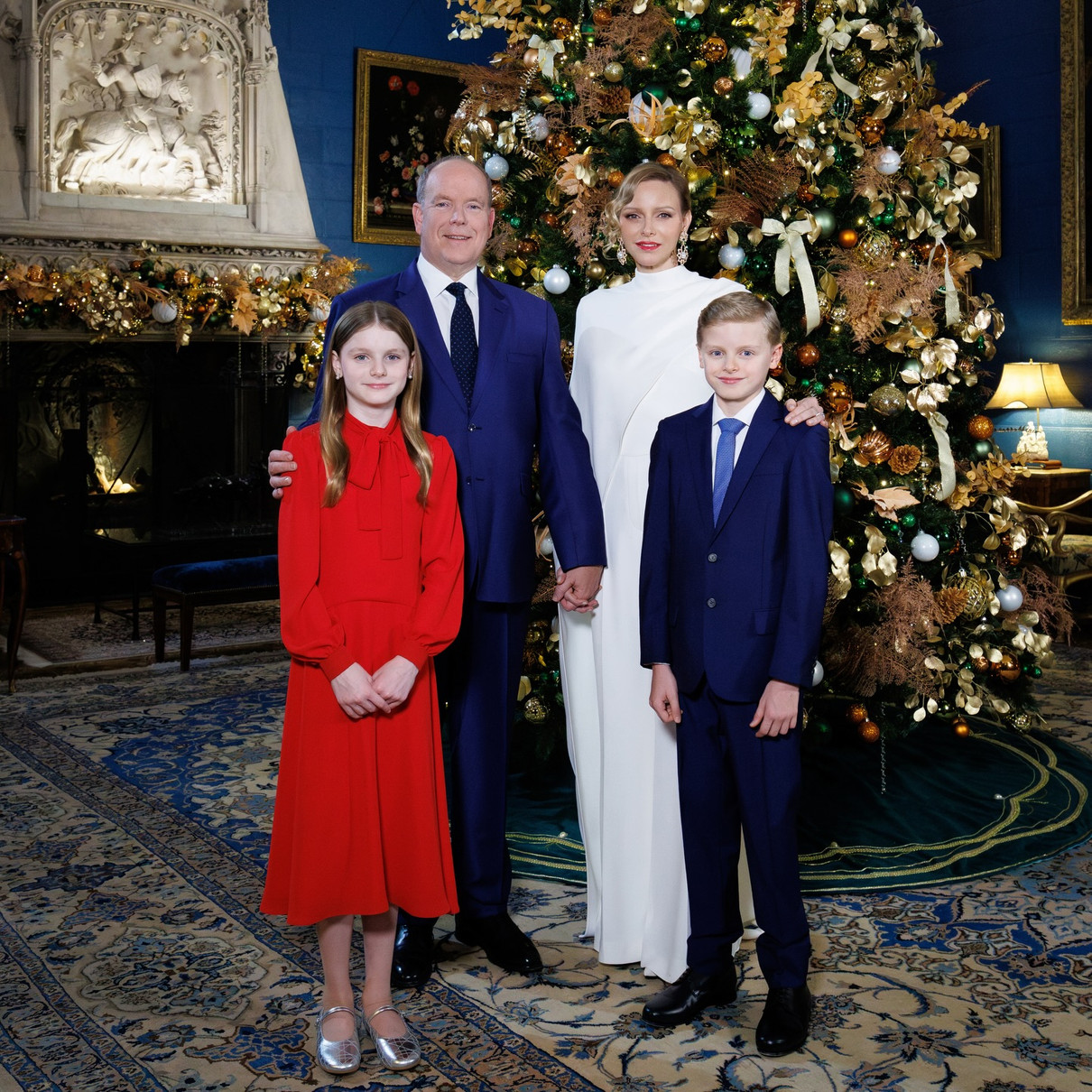 Родина Монако привітала з новим роком