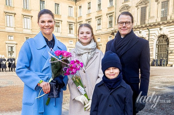 Кронпринцеса Вікторія і кронпринц Даніель з донькою принцесою Естель та сином принцом Оскаром / © Getty Images