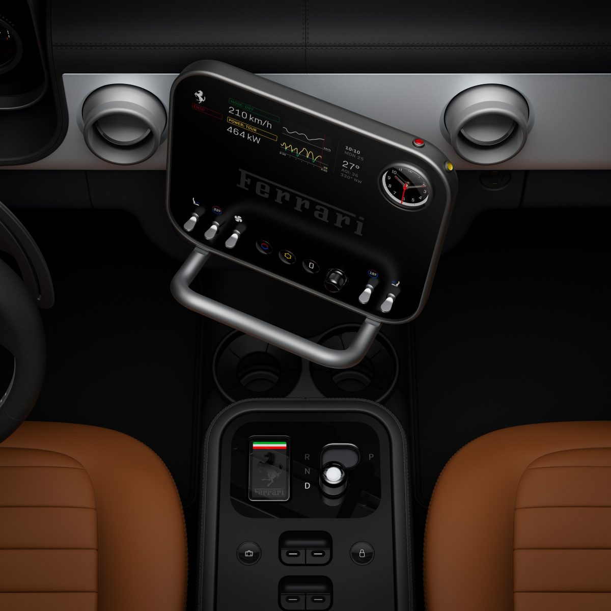 Ferrari Luce: розкрито інтер'єр першого електрокара бренду з дизайном від творця iPhone - фото 8