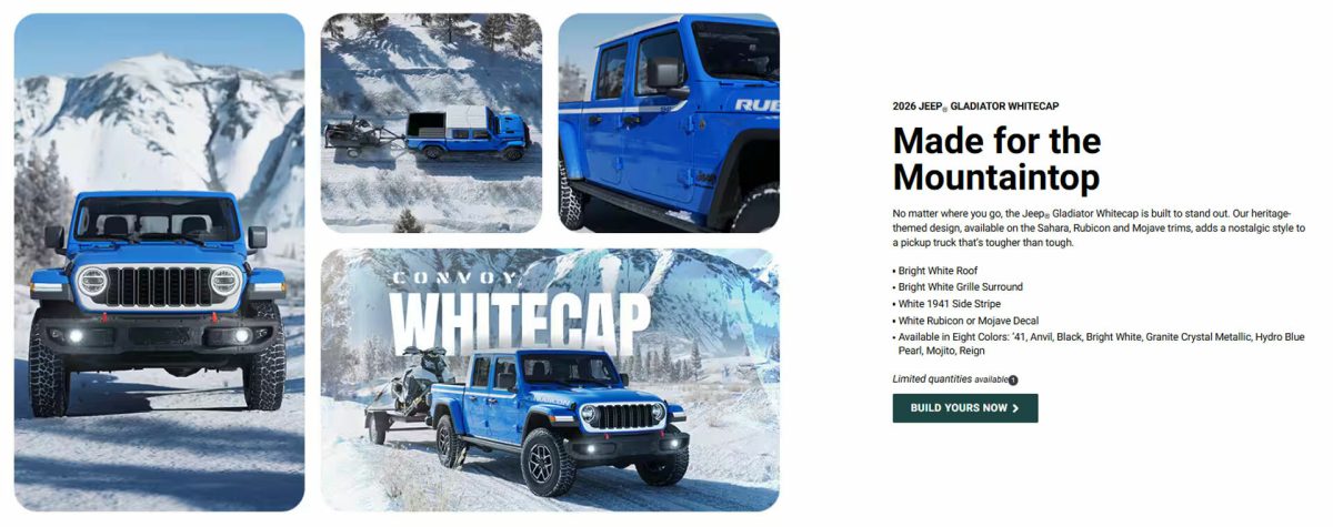 Jeep презентував нову спецверсію пікапа Gladiator Whitecap у ретро-стилі - фото 1