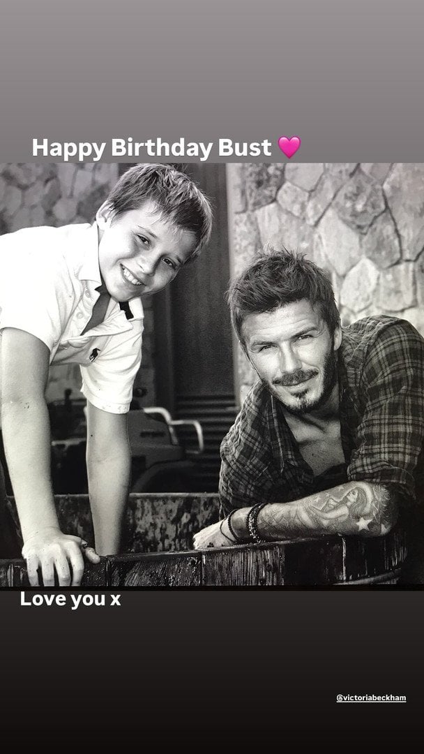 Девід Бекхем із сином Брукліном / © instagram.com/davidbeckham