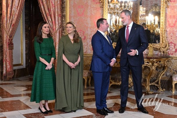 Королева Летиція та велика герцогиня Стефанія, великий герцог Гійом та король Філіп VI / © Getty Images