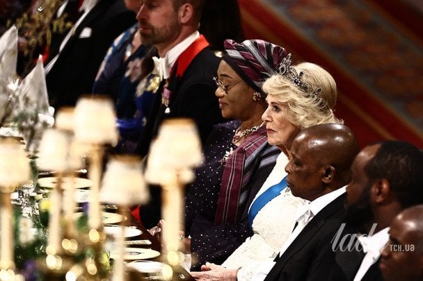 Королева Камілла на бенкеті у Віндзорському замку / © Associated Press