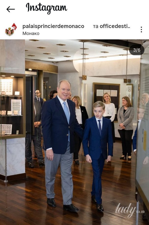 Князь Альбер ІІ з сином принцом Жаком / © Instagram княжої родини Монако