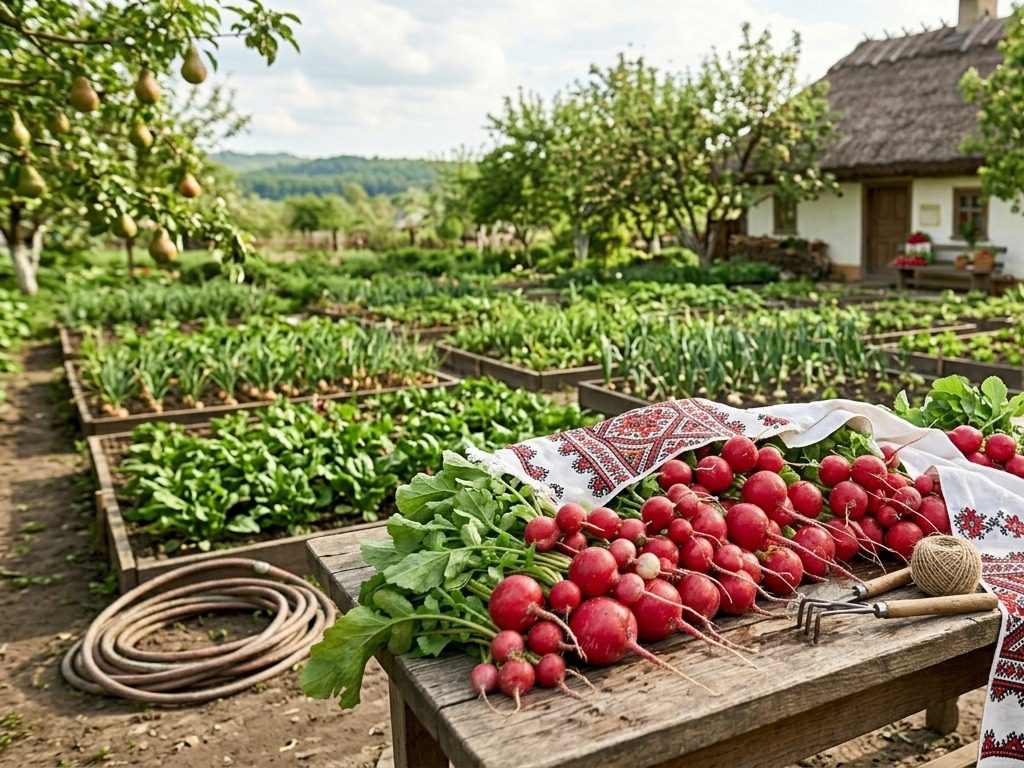 Строки посіву редиски у відкритий ґрунт. Фото: Сенсація