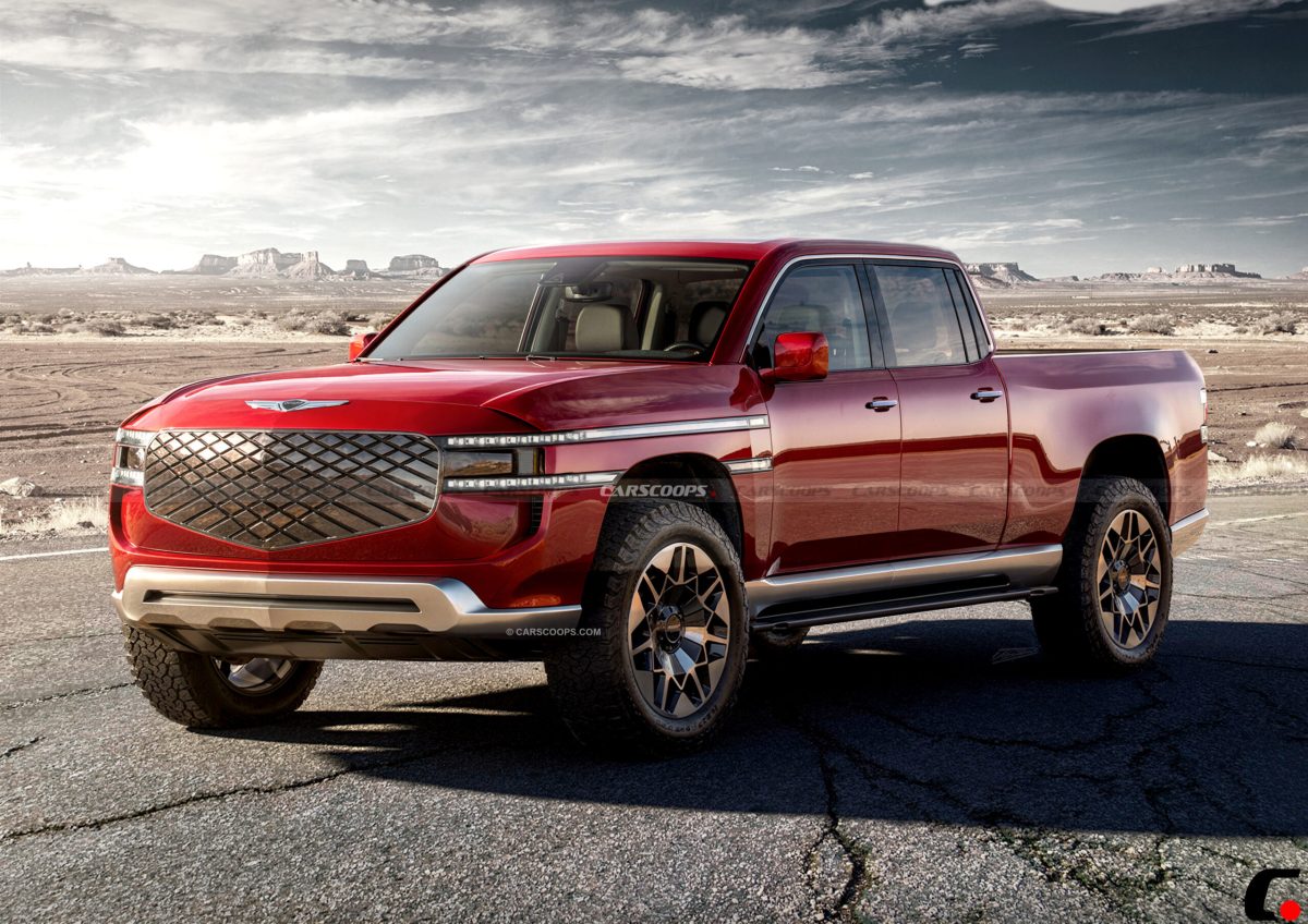 Розкішний пікап від Genesis: нові концепти натякають на конкурента Rivian R1T - фото 1