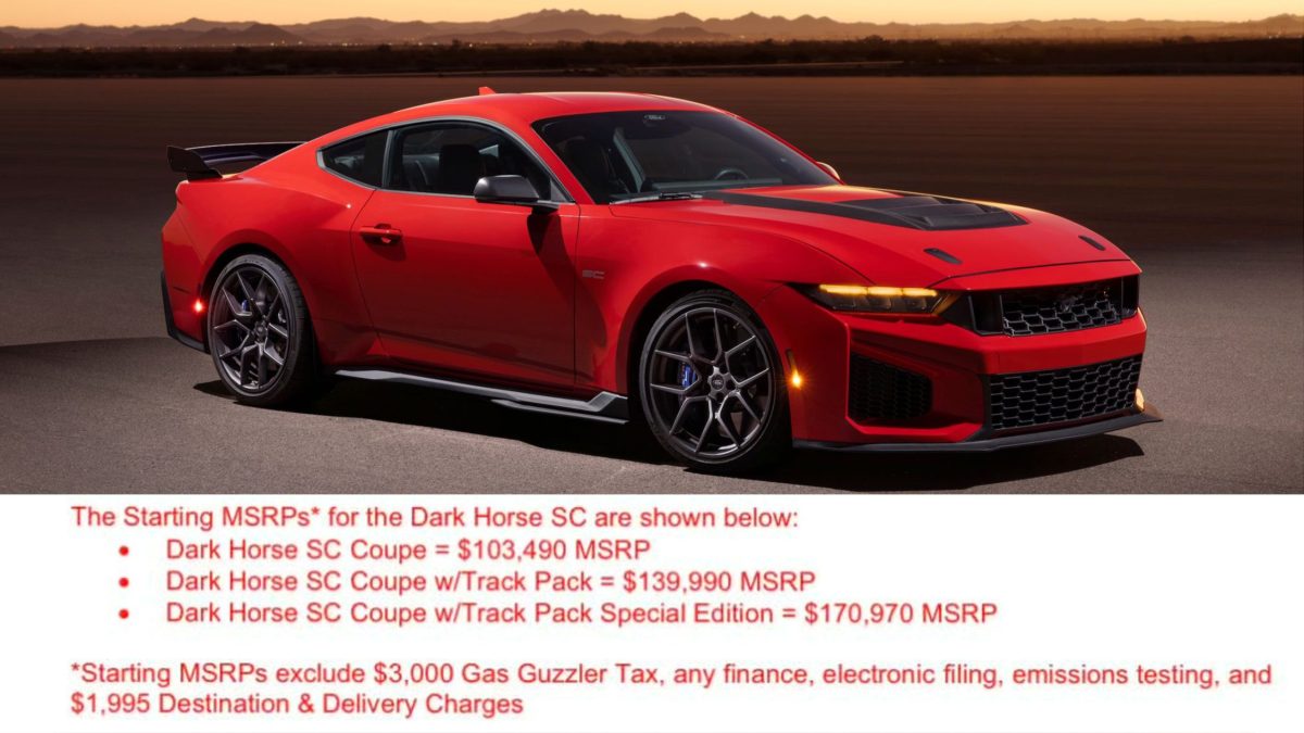 Шокуючі ціни на Ford Mustang Dark Horse SC: понад 175 тисяч доларів за топову версію - фото 1