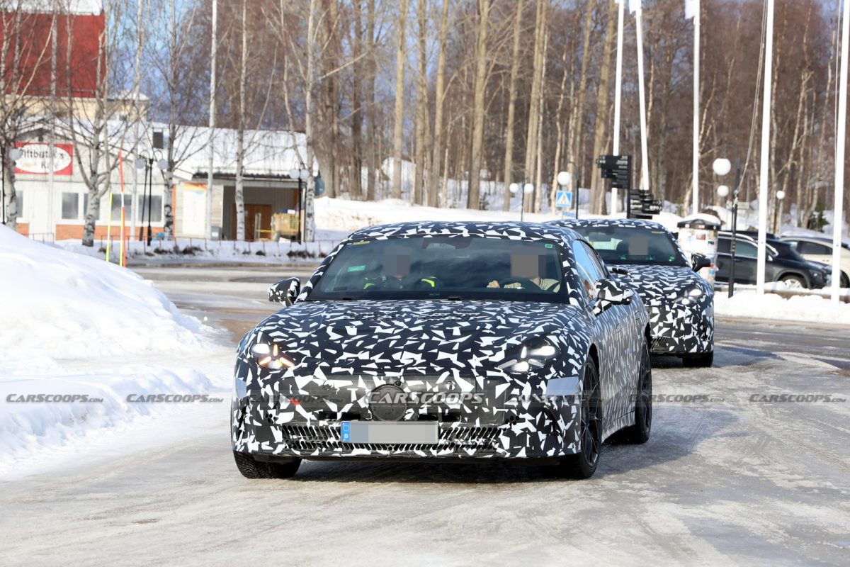 Шпигунські фото розкрили деталі: Mercedes-AMG готує 1300-сильного конкурента Porsche Taycan Turbo GT - фото 3