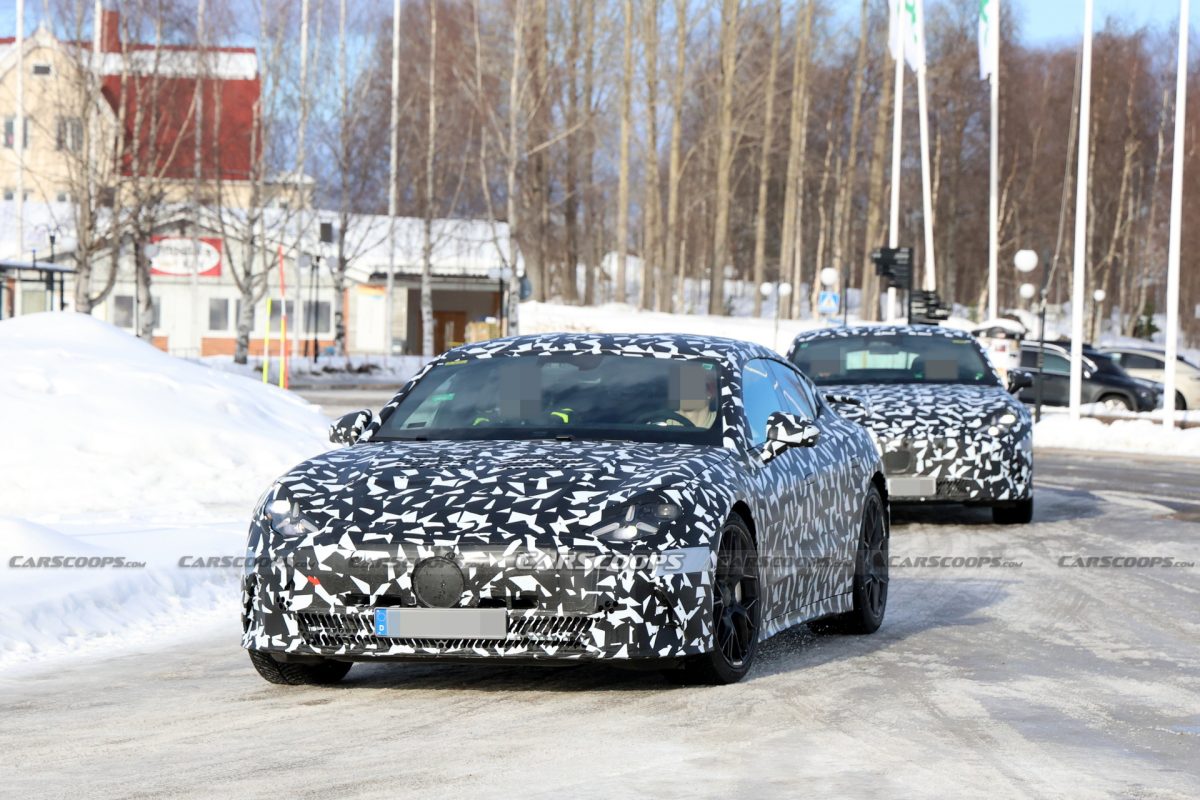 Шпигунські фото розкрили деталі: Mercedes-AMG готує 1300-сильного конкурента Porsche Taycan Turbo GT - фото 6