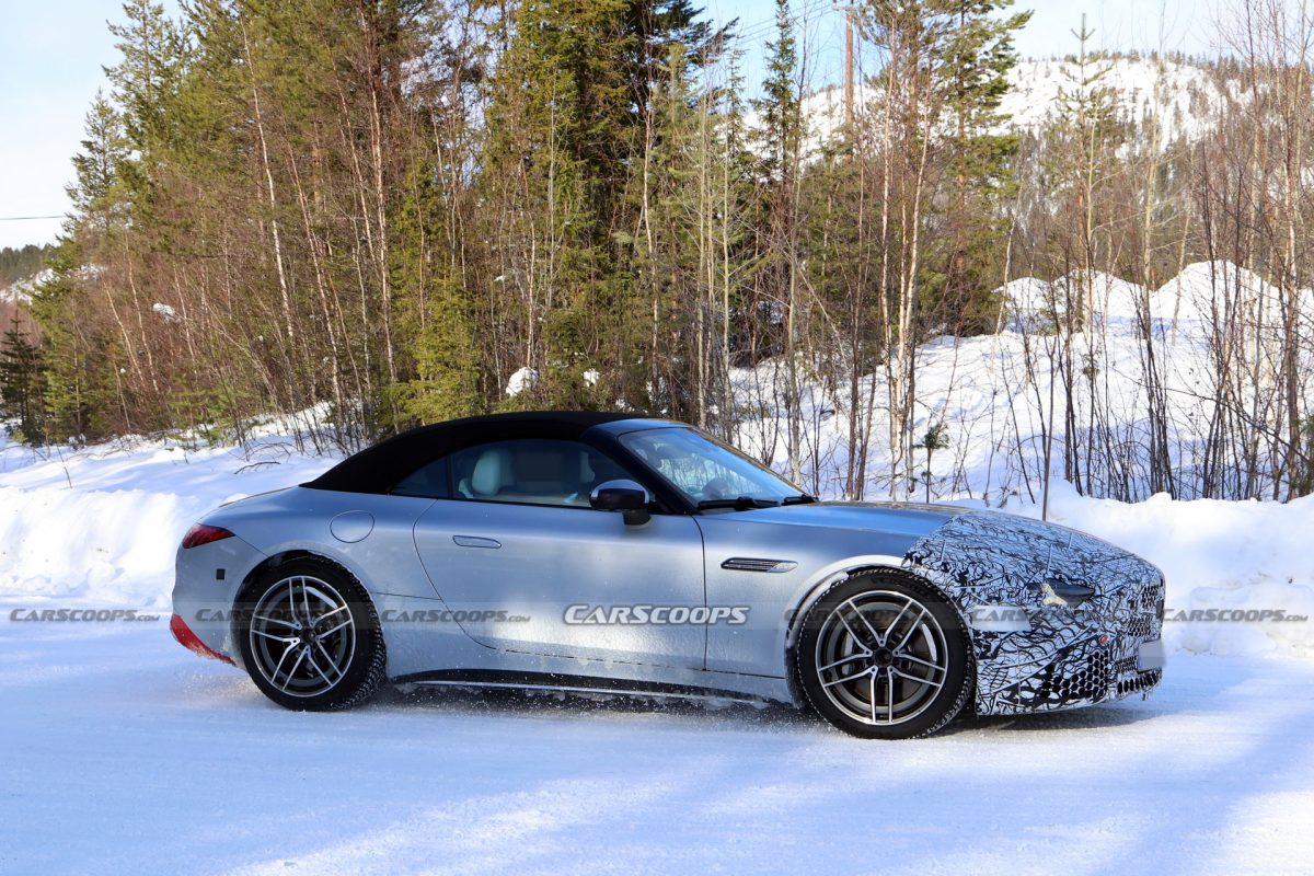 Оновлений Mercedes-Benz SL: зіркові фари, новий V8 та перші шпигунські фото - фото 5