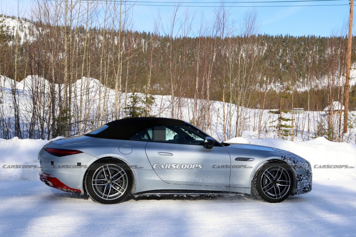 Оновлений Mercedes-Benz SL: зіркові фари, новий V8 та перші шпигунські фото - фото 7