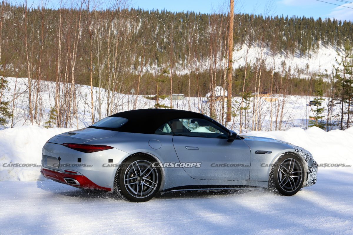 Оновлений Mercedes-Benz SL: зіркові фари, новий V8 та перші шпигунські фото - фото 2