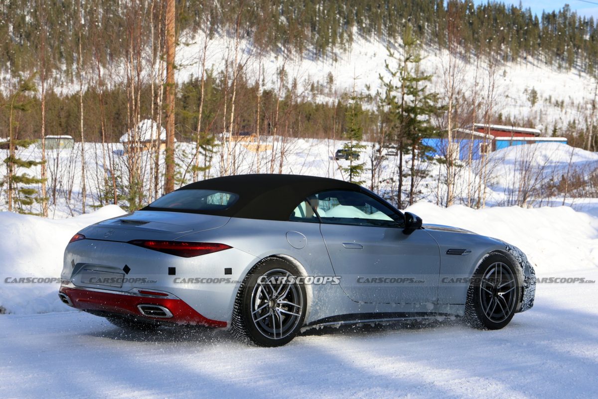 Оновлений Mercedes-Benz SL: зіркові фари, новий V8 та перші шпигунські фото - фото 3
