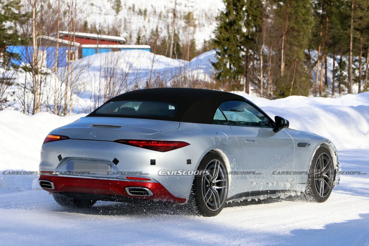 Оновлений Mercedes-Benz SL: зіркові фари, новий V8 та перші шпигунські фото - фото 4