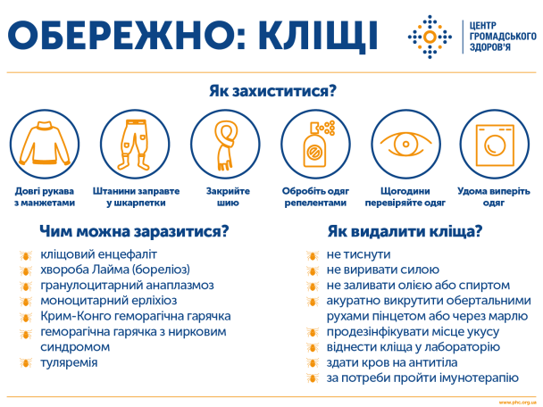 Обережно, кліщі! / © Центр громадського здоров’я України