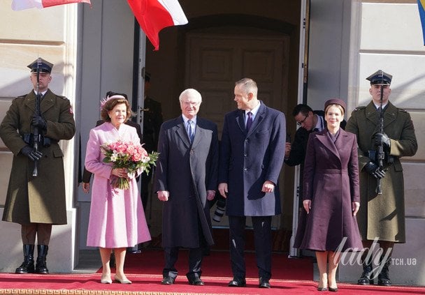 Королева Сильвія і король Карл Густав з президентським подружжям Польщі / © Getty Images