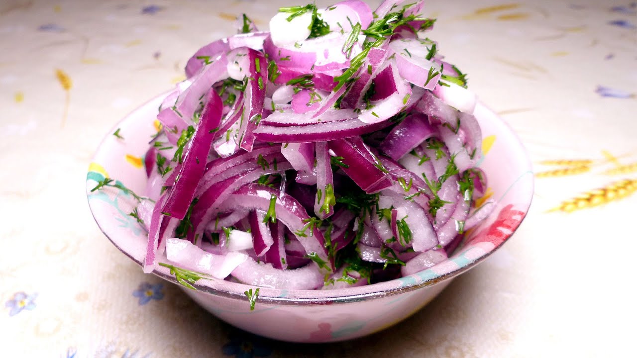 Рецепт маринованої червоної цибулі