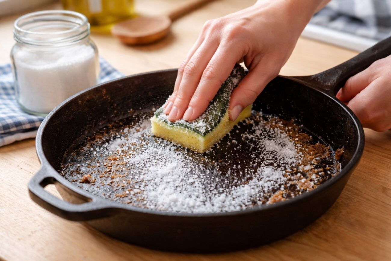 Господині розповіли, як прибрати нагар із кухонного посуду за допомогою солі. Фото: Добрі новини