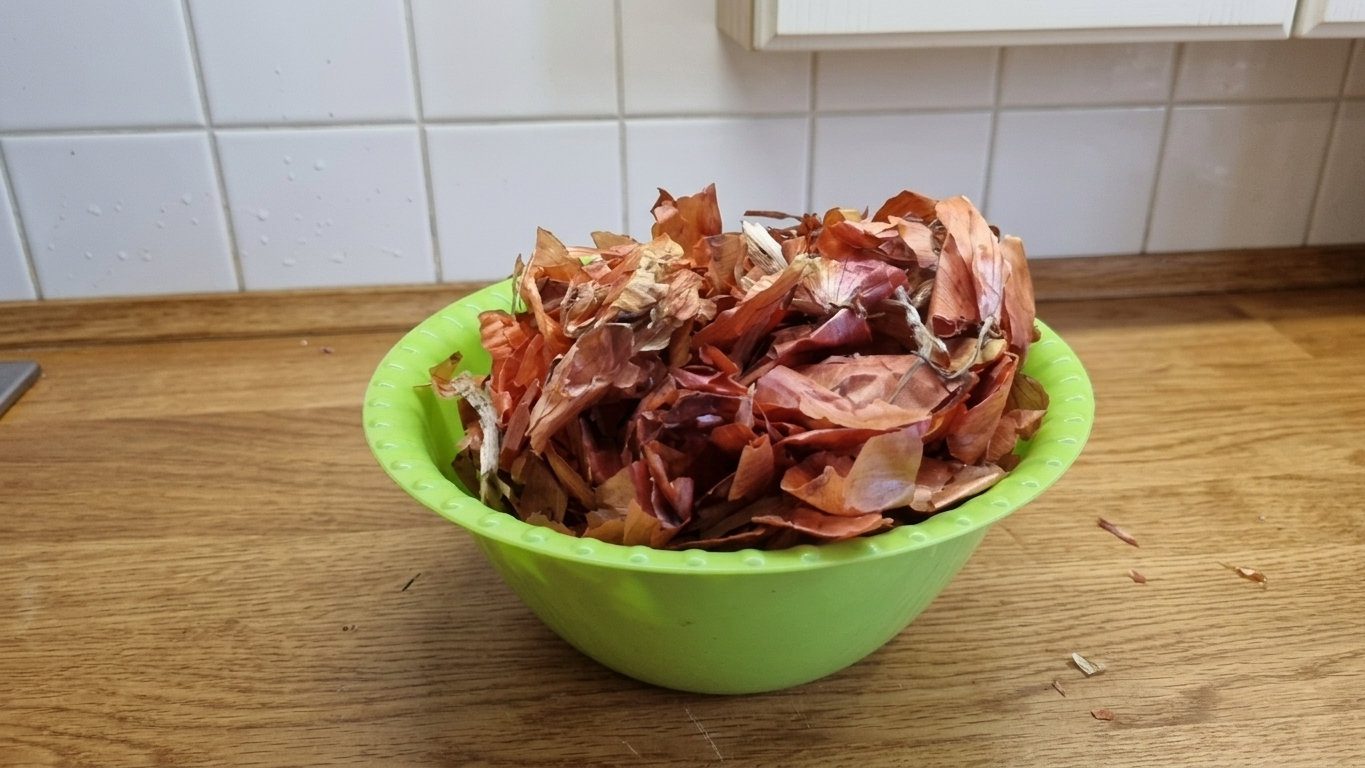 Цибулеве лушпиння треба зберігати в сухому місці, щоб не запліснявіло та не втратило користі