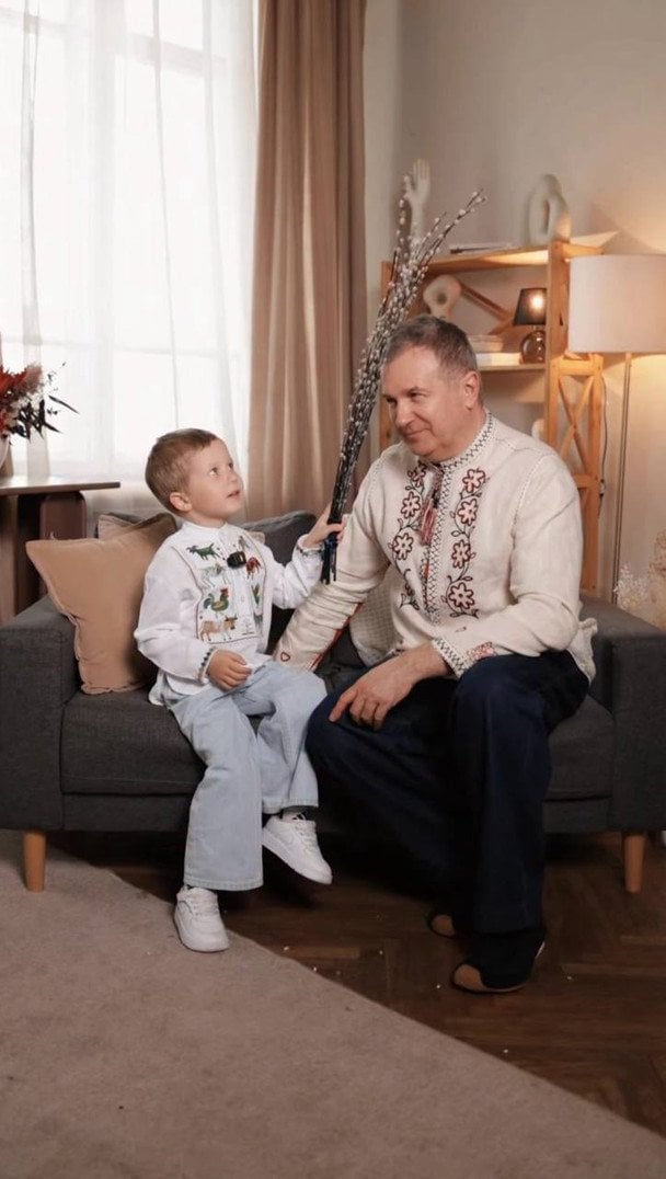 Юрій Горбунов з сином / © instagram.com/kosadcha