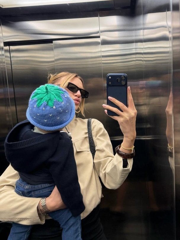  Леся Нікітюк з сином / © instagram.com/lesia_nikituk