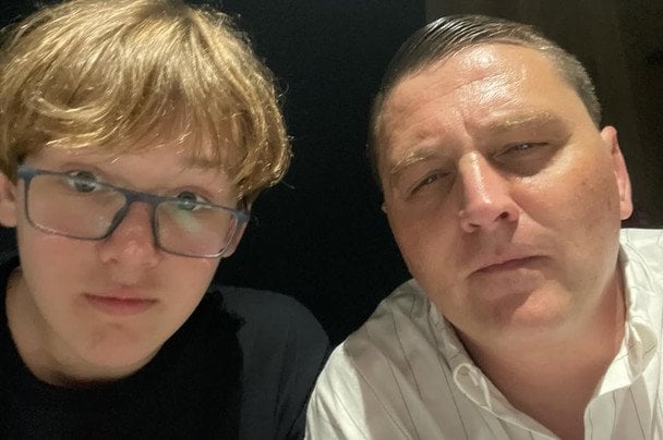 В'ячеслав Довженко з молодшим сином / © instagram.com/sldovgenko