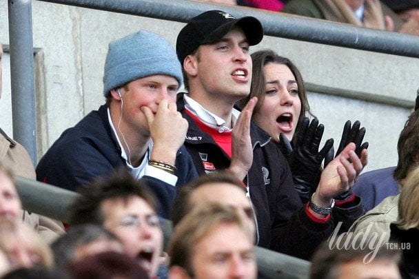 Принц Гаррі, принц Вільям та Кейт Міддлтон, 2007 рік / © Associated Press