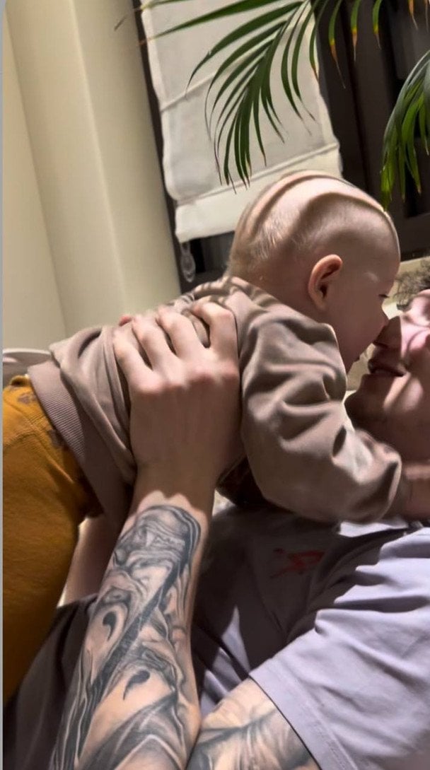 Дмитро Бабчук з сином / © instagram.com/special_my_profession