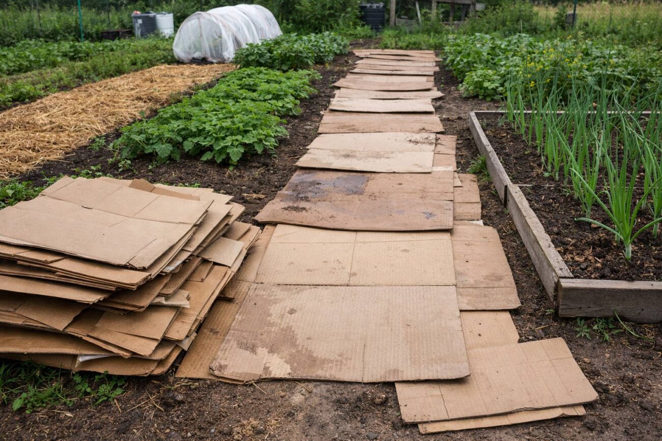 Садівники розповіли, як можна використовувати картон на дачі. Фото: Добрі новини