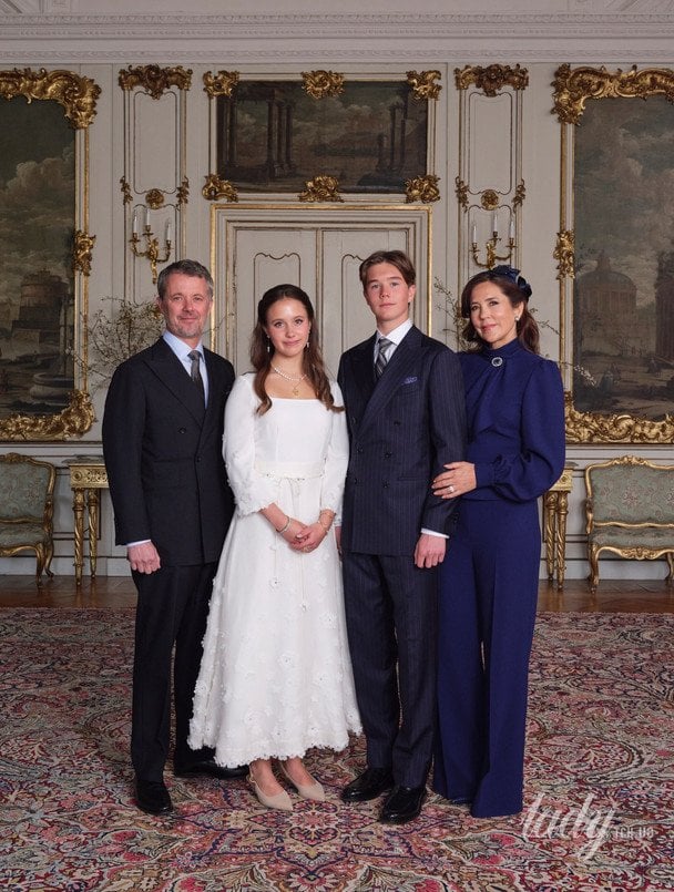 Король Фредерік X, принцеса Жозефіна, принц Вінсент і королева Мері / © Данська королівська родина/Instagram