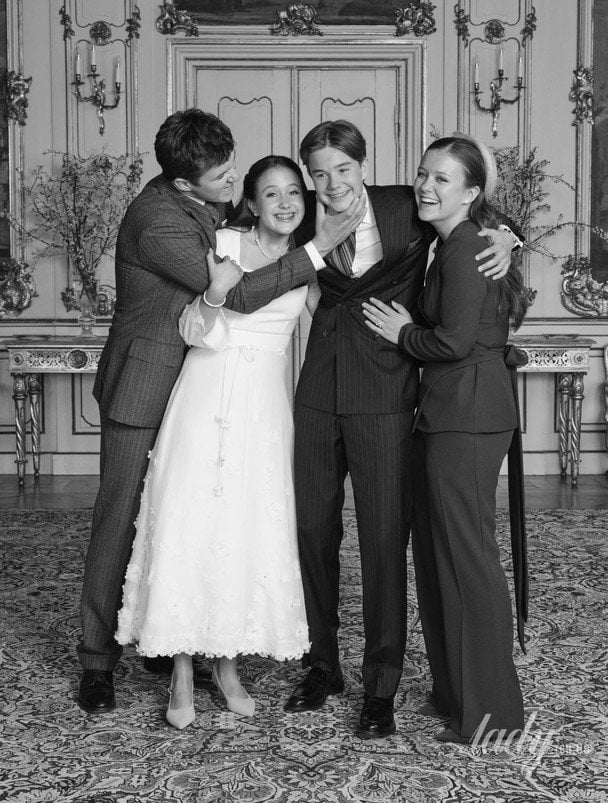 Принц Крістіан, принц Вінсент, принцеса Жозефіна та принцеса Ізабелла / © Данська королівська родина/Instagram