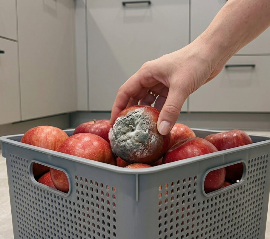 Звідки темні плями на шкірці яблука та чи можна їсти такий фрукт