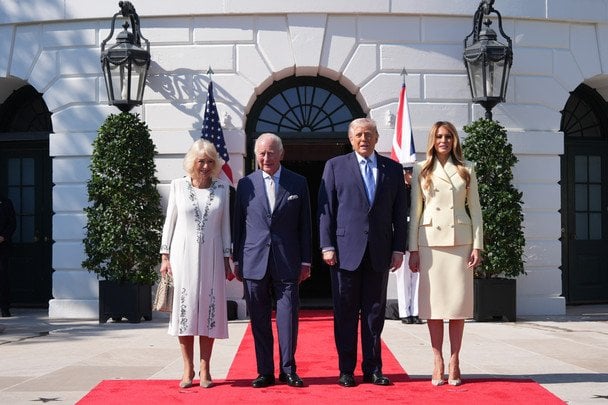 Дональд і Меланія Трампи, король Чарльз і королева Камілла / © Associated Press