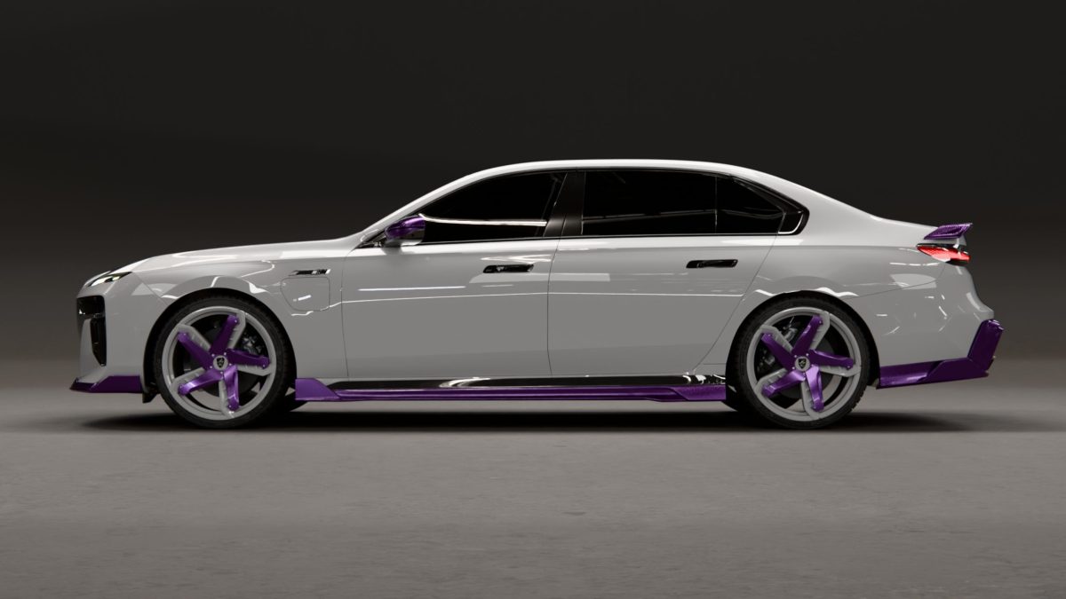 Справжній автомобіль лиходія: Larte Design створили фіолетовий карбоновий обвіс для BMW 7-Series - фото 3