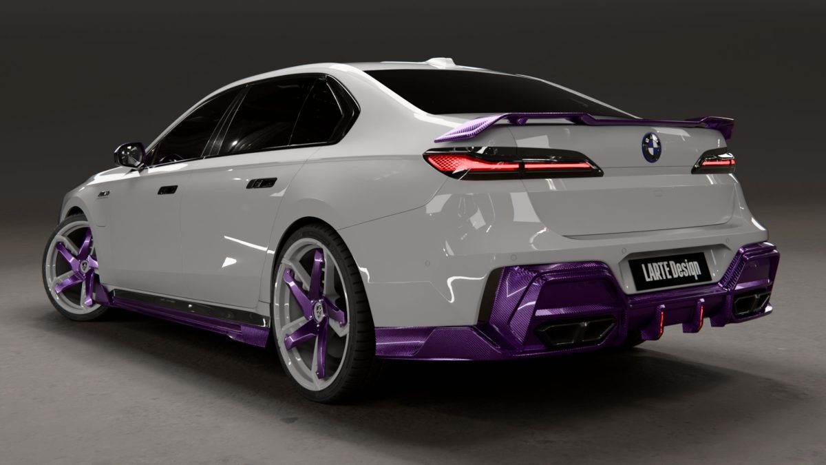 Справжній автомобіль лиходія: Larte Design створили фіолетовий карбоновий обвіс для BMW 7-Series - фото 2