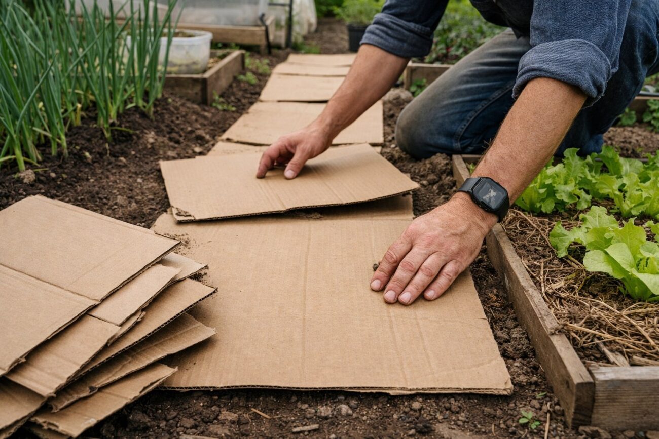 Дачники розповіли, як можна використовувати картон на городі. Фото: Добрі новини