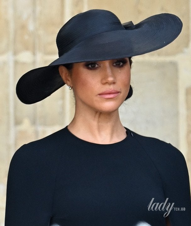 Меган Маркл у перлинних сережках на похороні королеви Єлизавети II 2022 року / © Getty Images