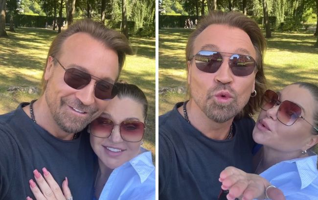 Олег Винник та Таюне записали відео під кущами