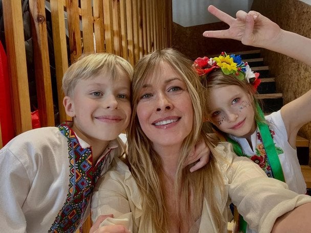 Олена Кравець з двійнятами / © instagram.com/lennykravets