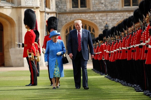 Королева Єлизавета II та Дональд Трамп / © Associated Press