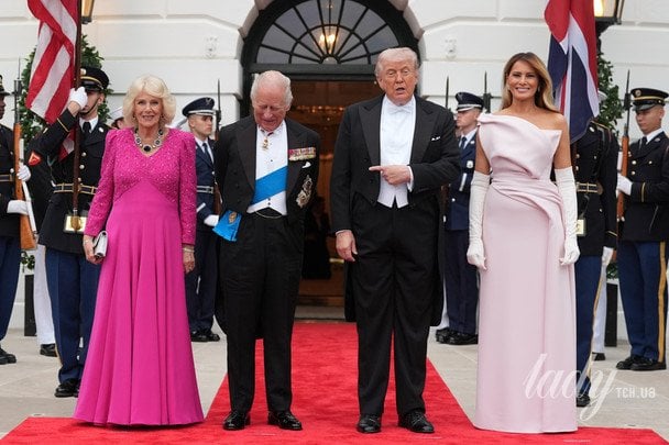 Королева Камілла, король Чарльз, Дональд Трамп, Меланія Трамп / © Associated Press