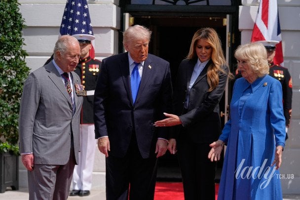 Король Чарльз, королева Камілла, Дональд і Меланія Трампи / © Associated Press