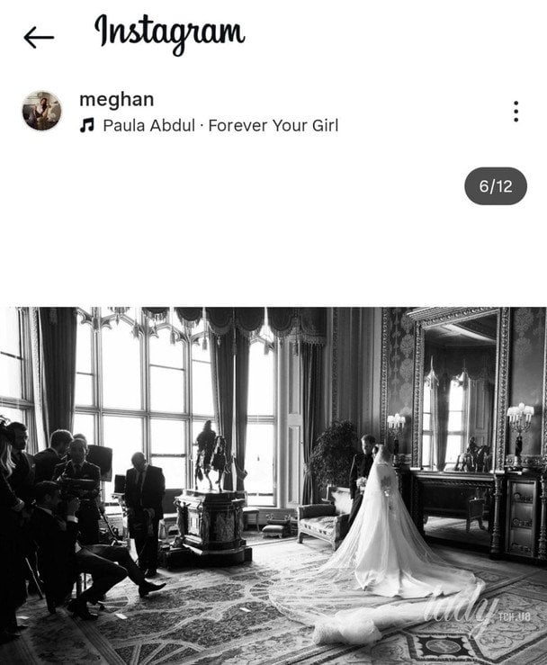 Принц Гаррі та Меган Маркл у день весілля / © Instagram Меган Маркл