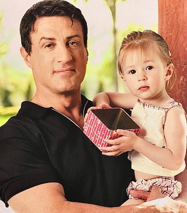 Сильвестр Сталлоне з донькою Скарлетт / © instagram.com/officialslystallone