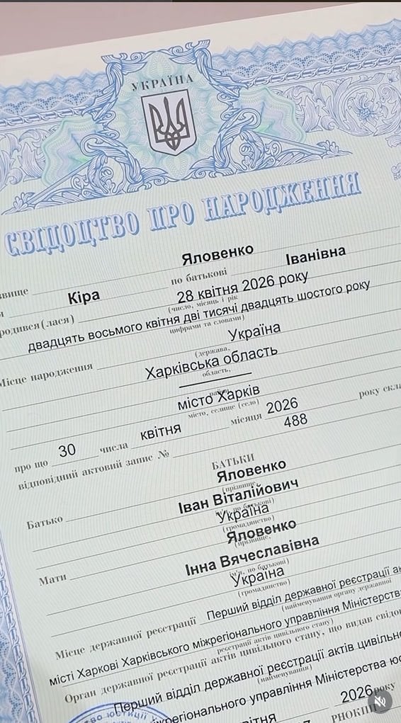 Інна Бєлєнь показала, як назвала доньку / © instagram.com/innka_belen