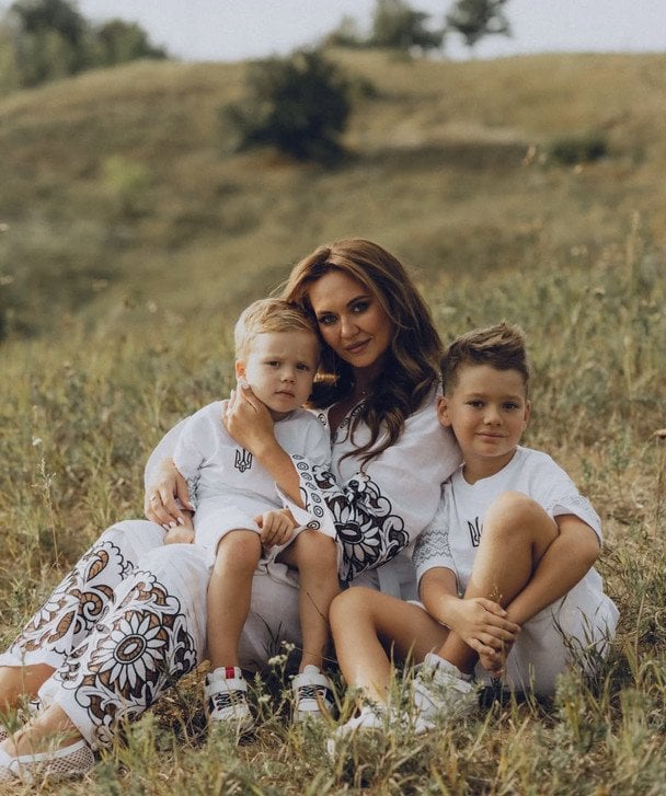 Анна Саліванчук з дітьми / © instagram.com/salivanchuk.anna