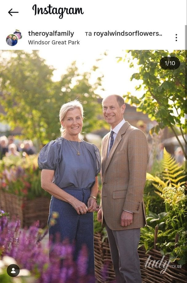 Герцогиня Софі та принц Едвард / © instagram.com/theroyalfamily